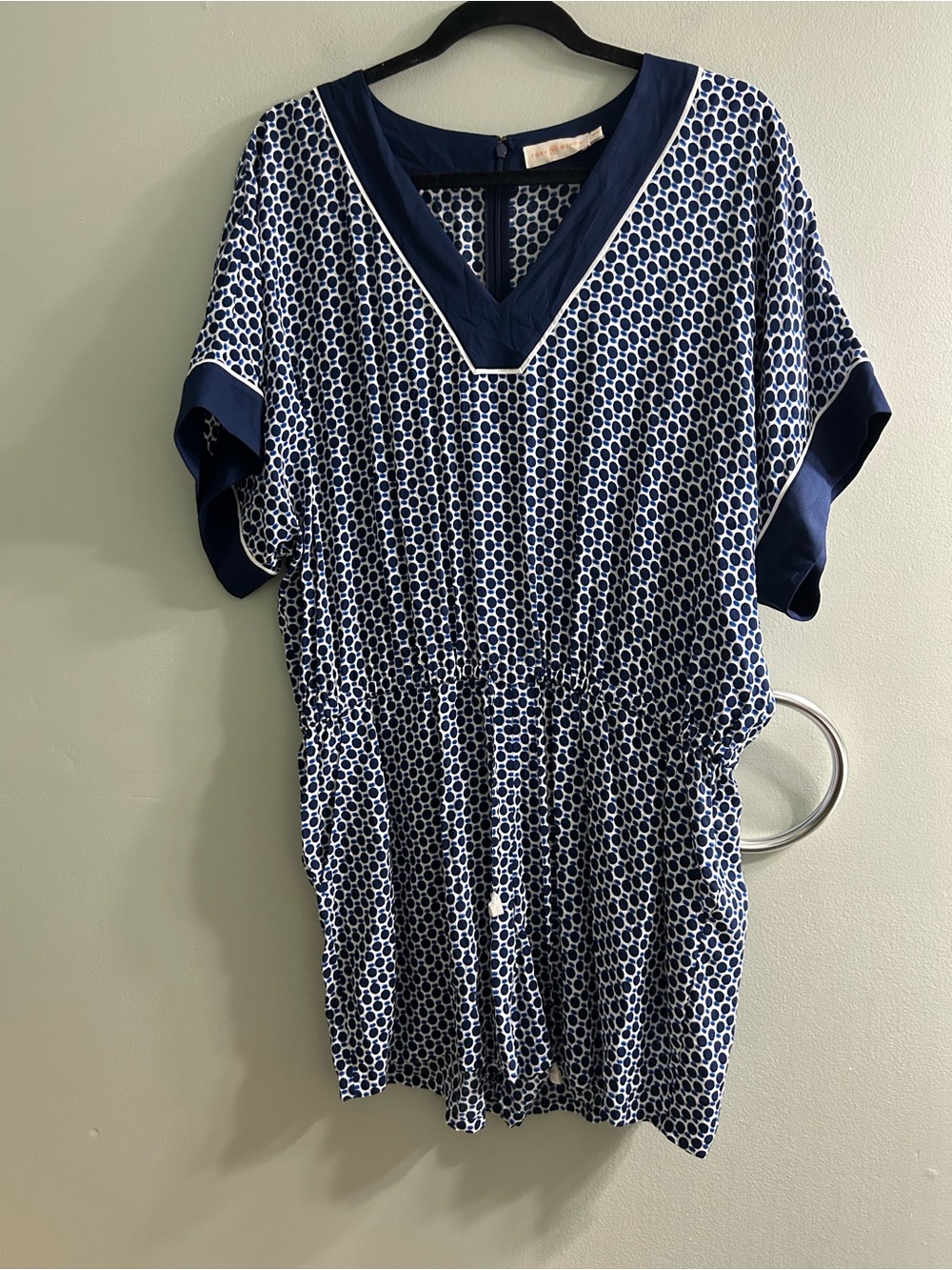 NWOT Tory Burch Cabarita Romper One Piece Jumpsuit V Neck